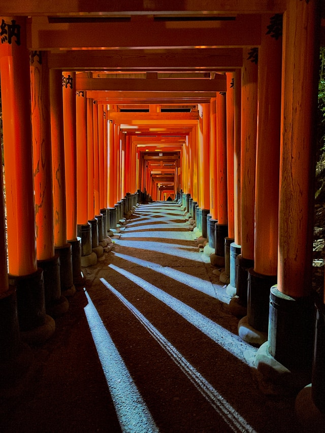 Torii gates at Fushimi Inari in Kyoto