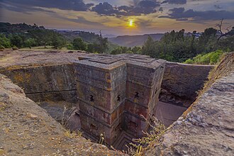 Rock-hewn church architecture in Lalibela, Ethiopia
