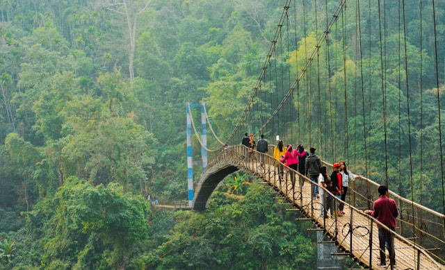 Monsoon landscape in Meghalaya