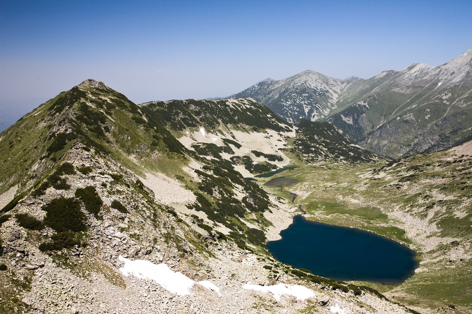 Gredaro ridge and Vlahinski glacial lakes in the Pirin Mountains, Bulgaria