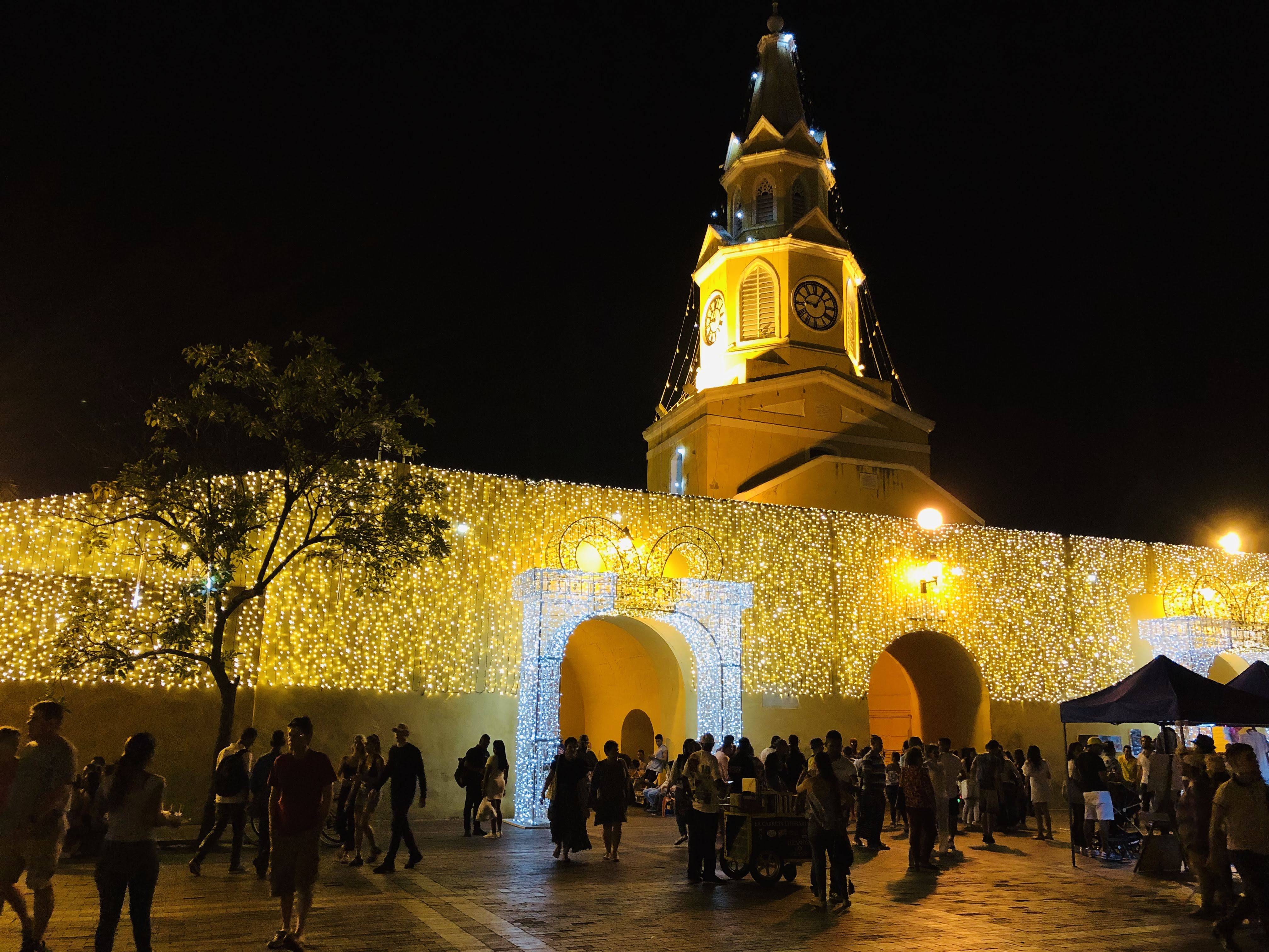New Year's Eve in Cartagena's walled city