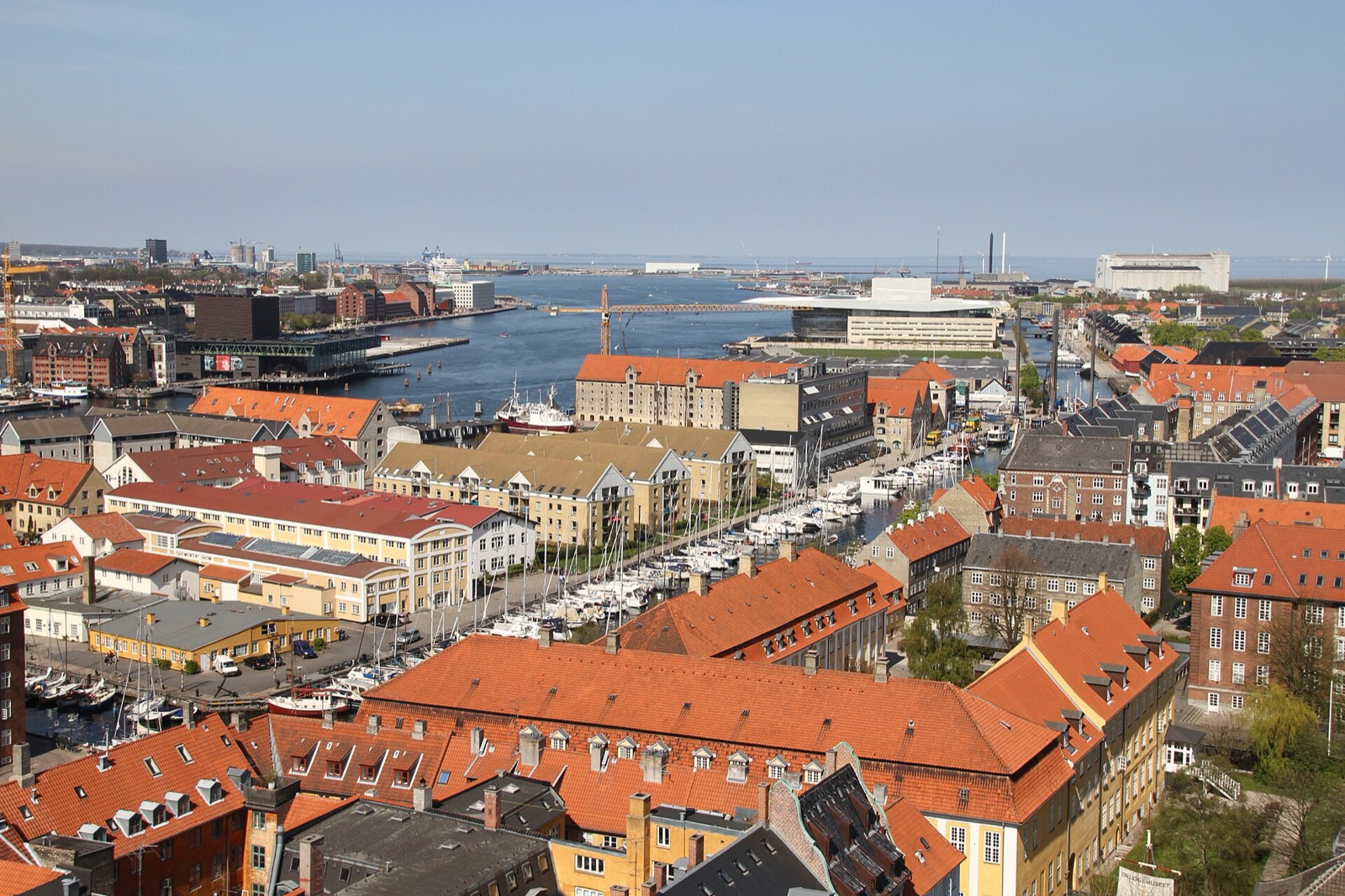 Canal and colourful façades in Christianshavn, Copenhagen