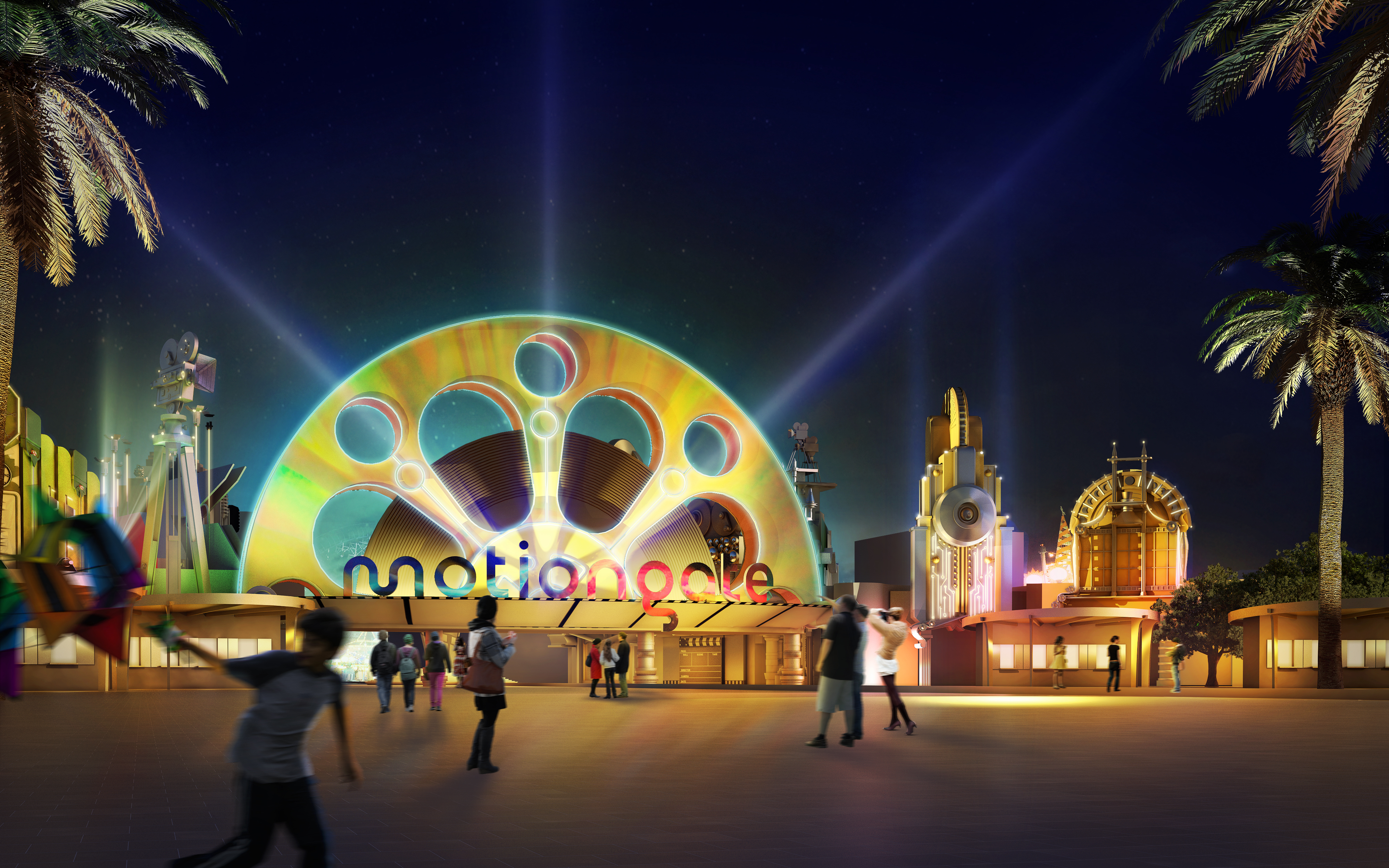 Entrance to Motiongate Dubai theme park