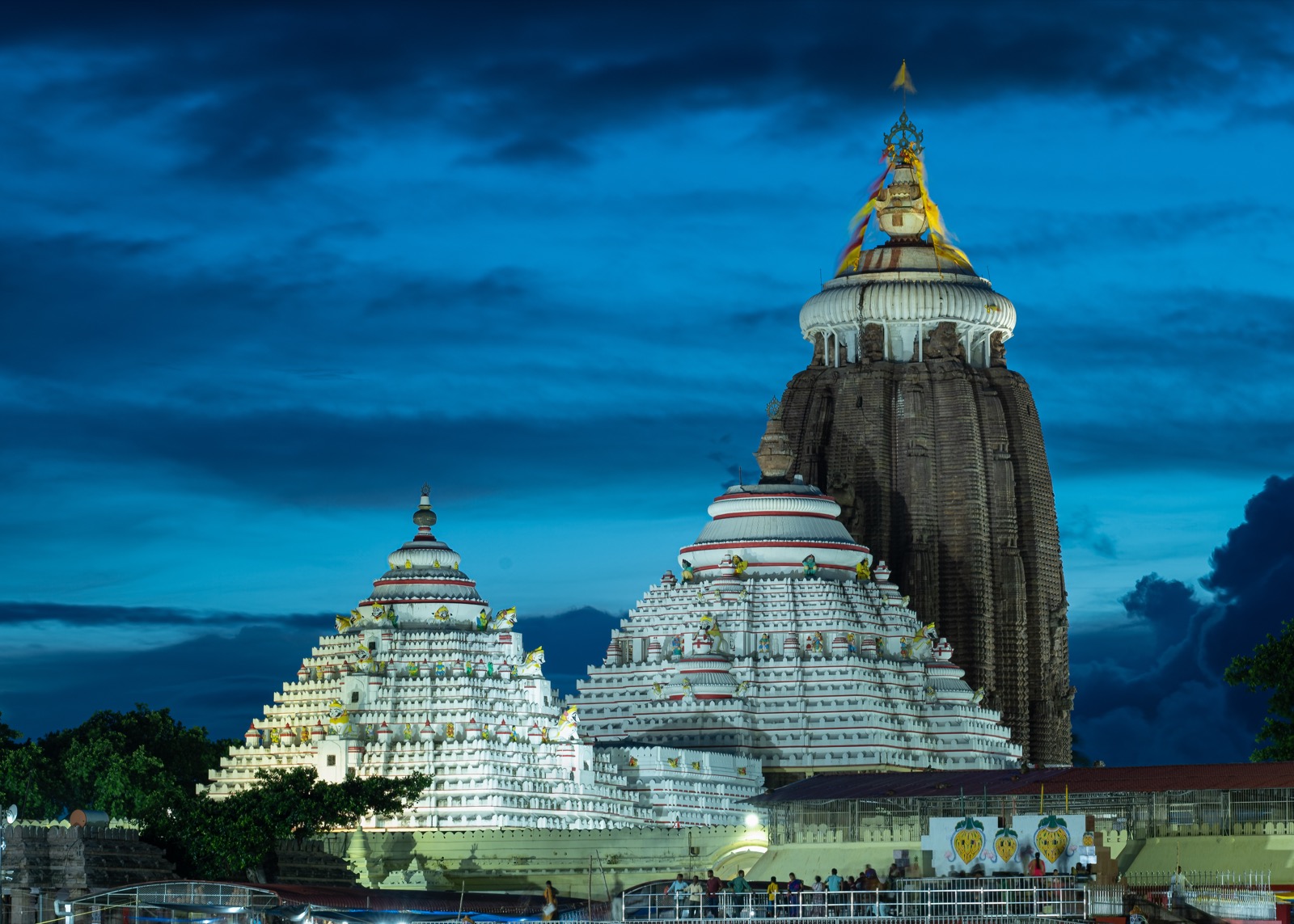 Jagannath Temple spire and complex in Puri