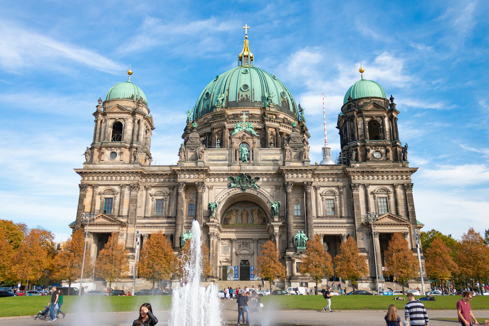 Berlin Cathedral with its distinctive green dome on Museum Island