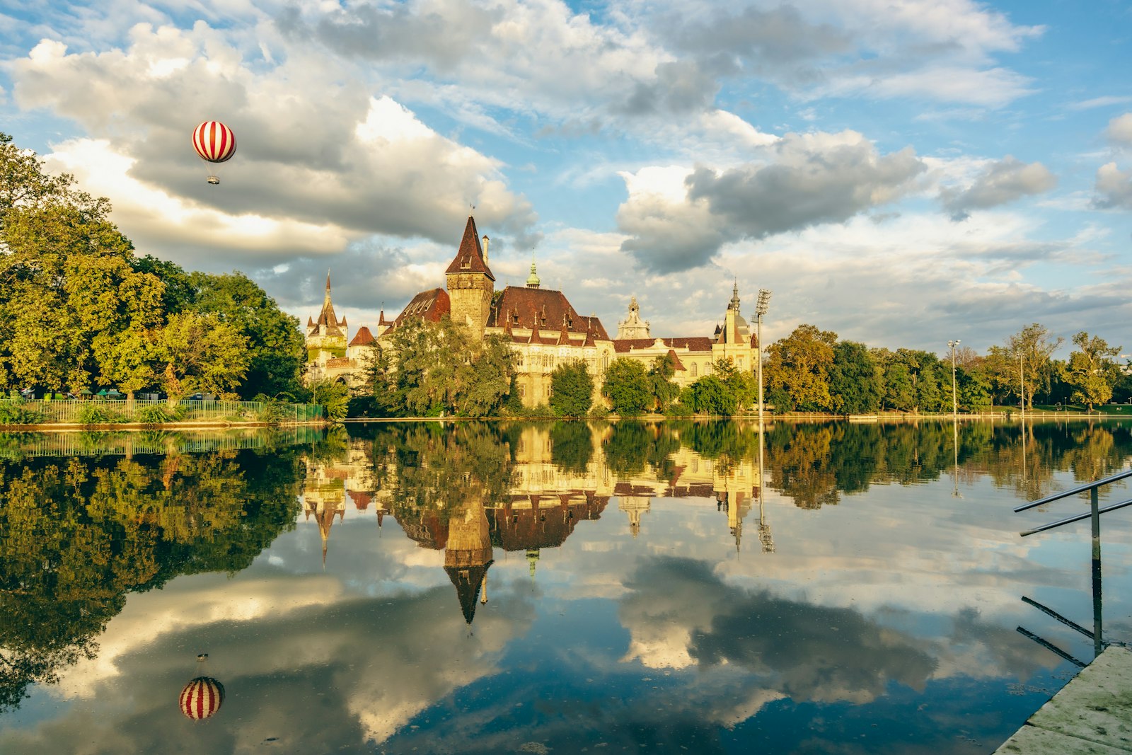 Vajdahunyad Castle in Budapest City Park
