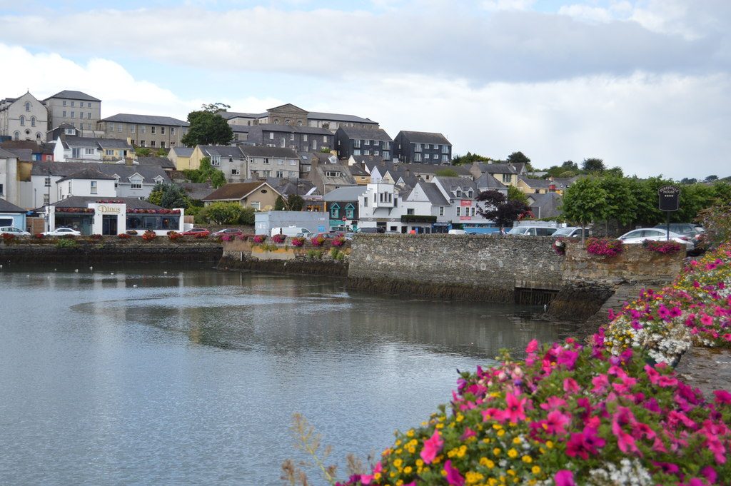 Colourful buildings along the riverfront in Kinsale, County Cork