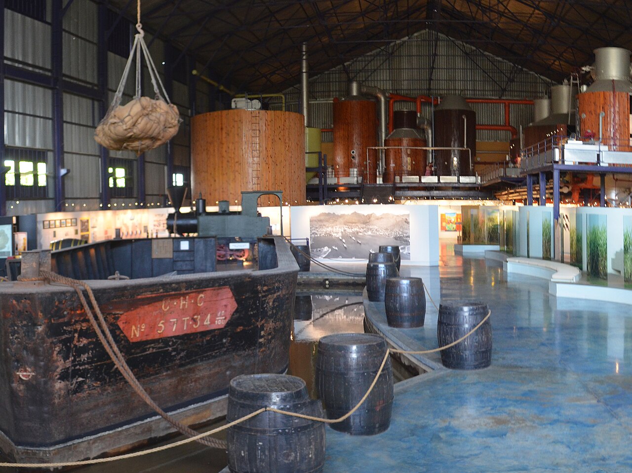 L'Aventure du Sucre sugar museum at Beau Plan, Mauritius, housed in a former sugar mill