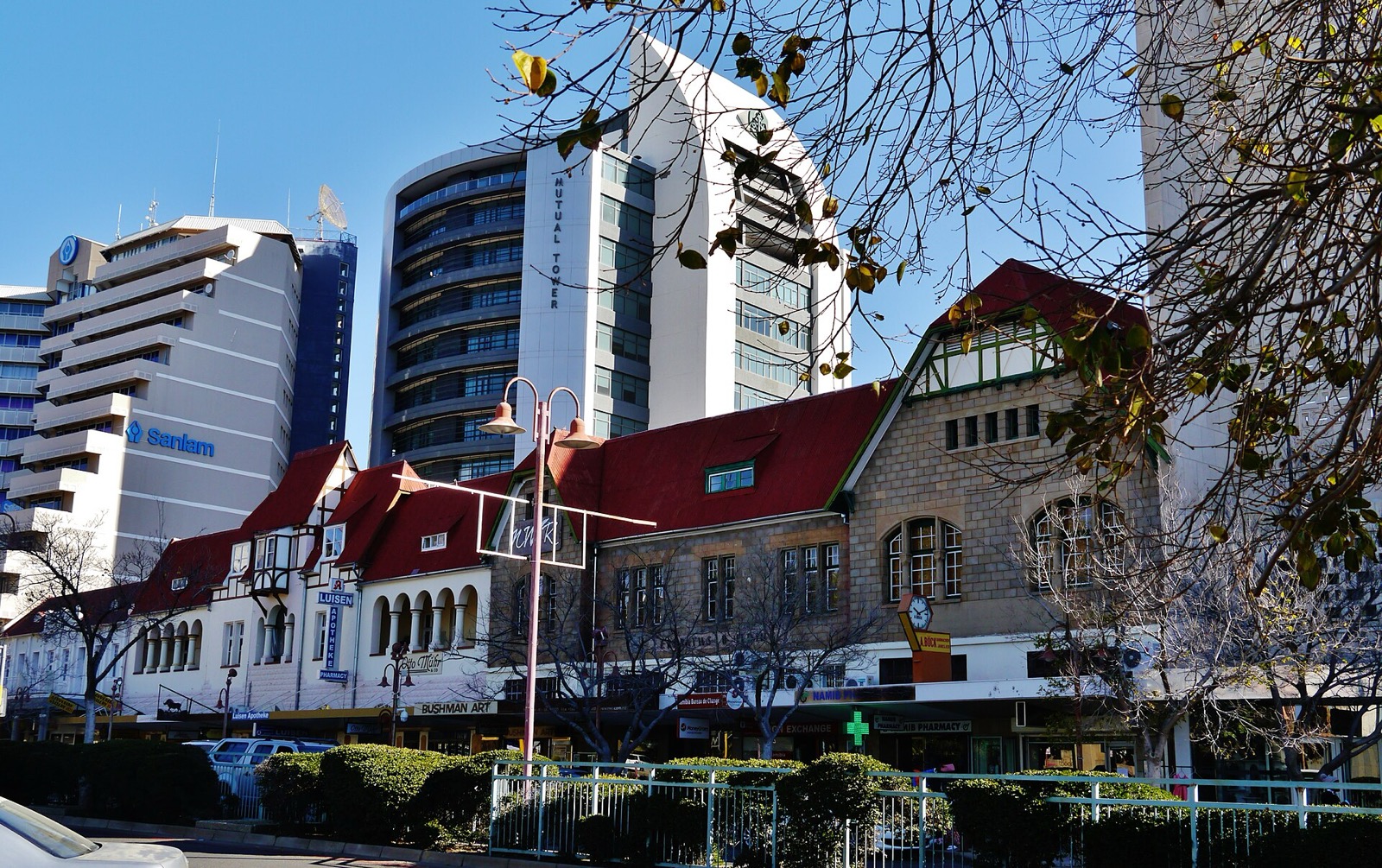 Independence Avenue street scene in Windhoek, Namibia