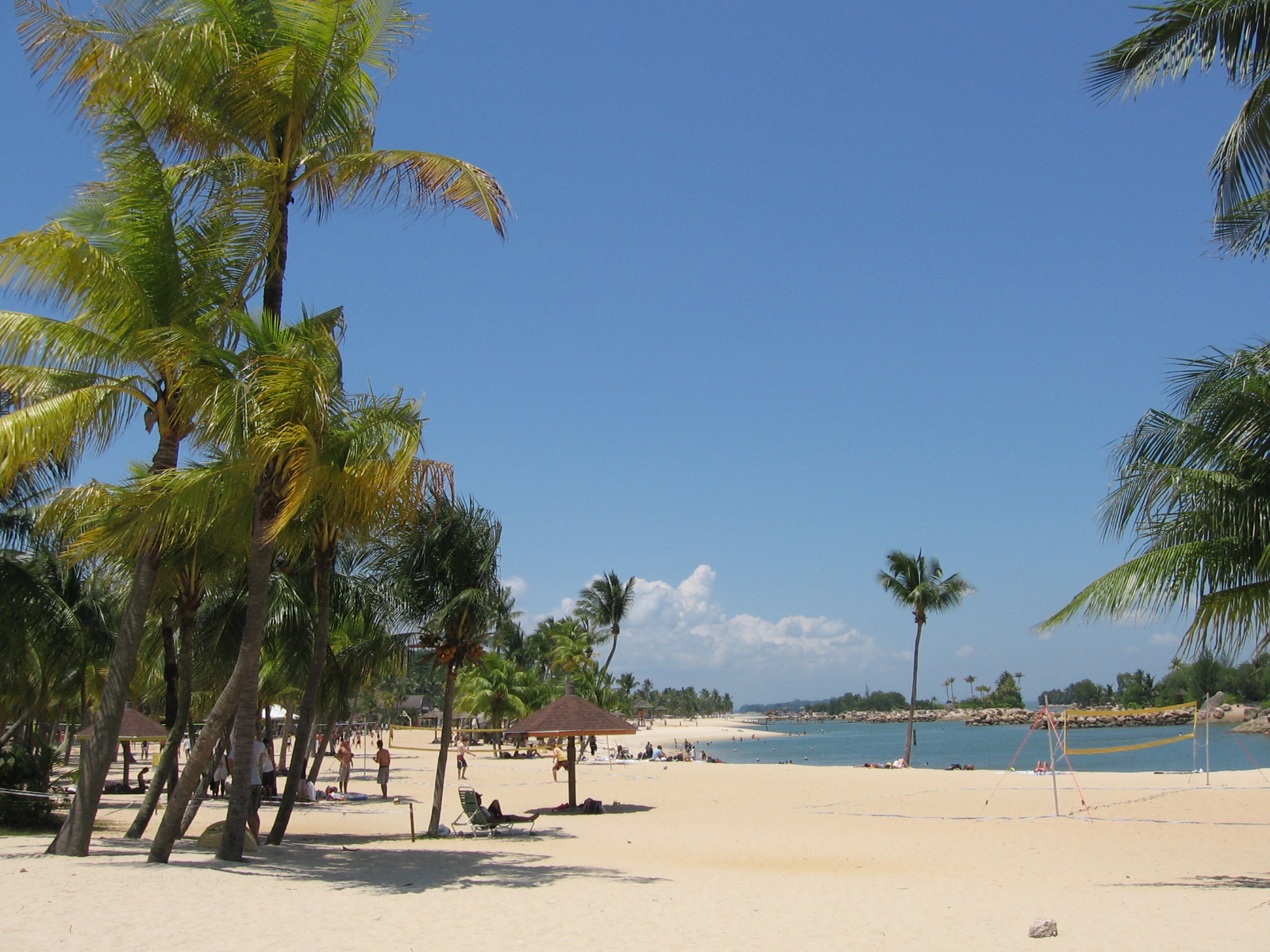 Siloso Beach on Sentosa Island, Singapore