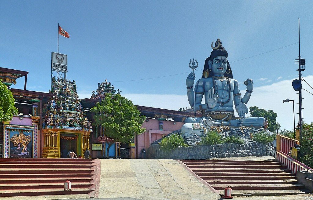 Koneswaram Kovil temple complex overlooking the coast in Trincomalee