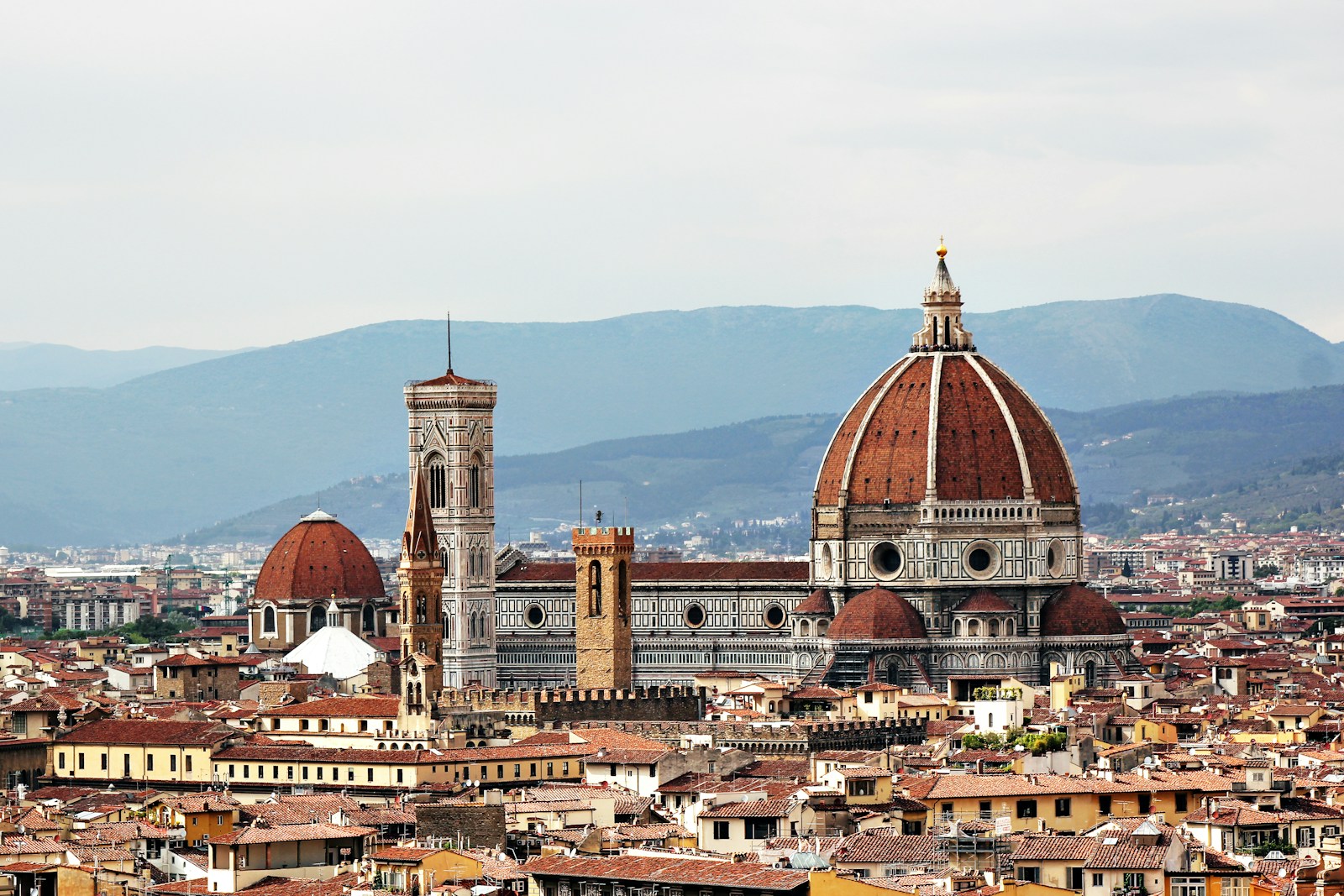 Florence skyline with Brunelleschi's Dome, Giotto's Campanile and terracotta rooftops