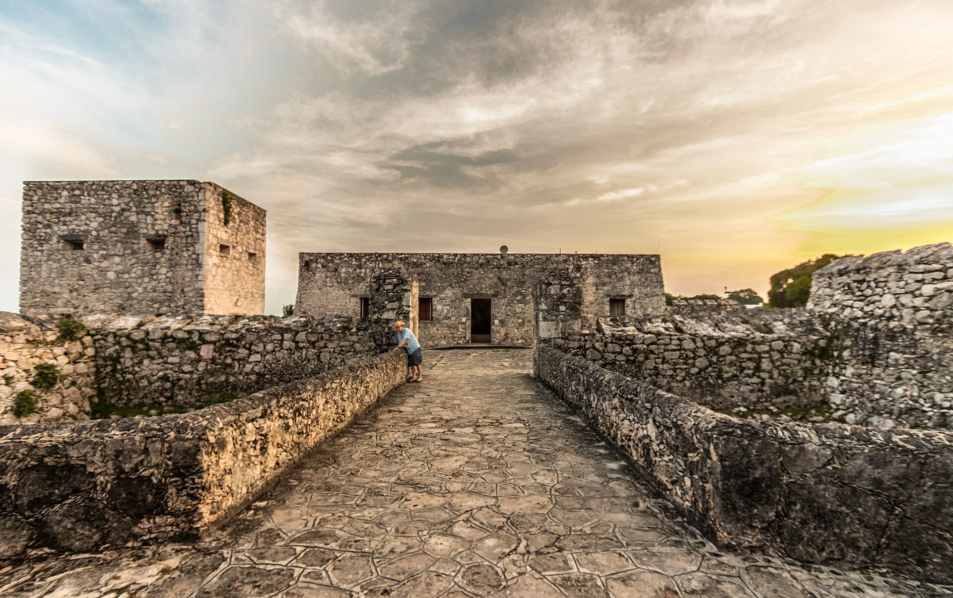 Fort San Felipe in Bacalar, an 18th-century stone fortress beside Bacalar Lagoon